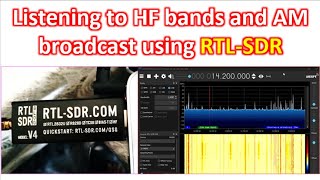 Listening to HF bands and AM broadcast using RTL-SDR