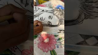 Your face, my art.”#portrait #sketching #handmade #love #viralshort #drawing #art