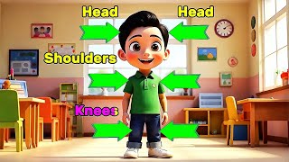 Head Shoulders Knees And Toes | Nursery Rhymes & Kids Songs | Body Parts Song | MusManini