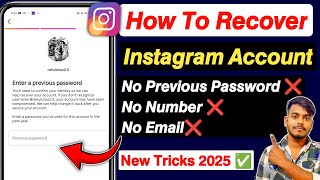How To Recover Instagram Account Without Email and Phone Number 2025 | Recover Instagram Account
