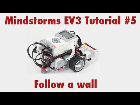 Mindstorms EV3 Tutorial #5: Use the ultrasonic sensor to follow a wall