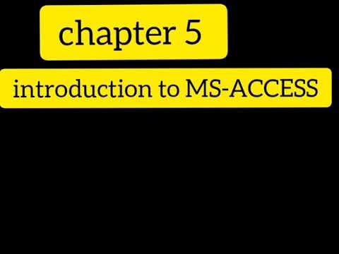 class 9th chapter 5 (introduction to MS-Access) part 2
