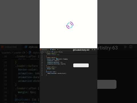 ✨CSS Loader 🔃 Part-02 with HTML and CSS #loadinganimation #shorts #loadinganimation #htmlcss