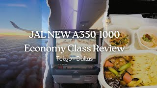 Flying Japan Airlines NEW A350-1000 Economy Class | Tokyo to Dallas Review