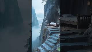 Cliffside Refuge in the Rain | Cozy Survival Short #CozyEscape #RainyMood #Cozy