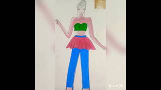 fashion design #3part #trendingshorts #trending #dritikvlogs