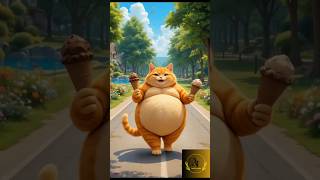 big fat orange cat story #AItalesspark #aistory