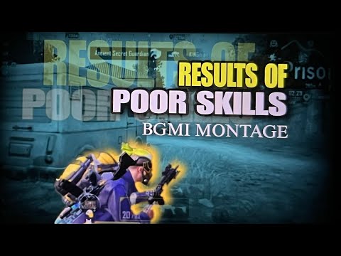 Results Of Poor Skills ll BGMI Montage ll ON & ON ll SpidyBhai Gaming