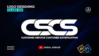 Logo Designing Class 2 - Initial letters Logo- Advance Graphic Designing Course - Urdu/हिंदी