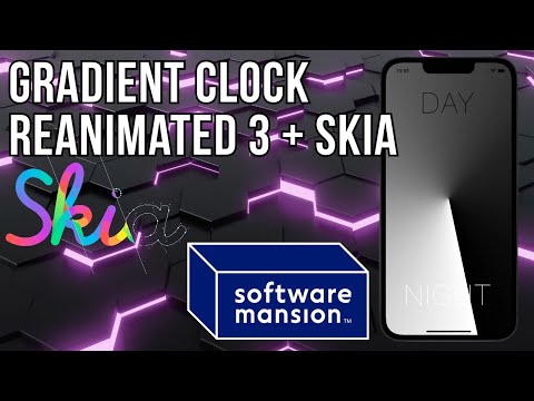 Gradient Clock Tutorial with Expo (Reanimated 3 + React-Native Skia)