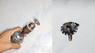 saw blade / making mini grinding heads dc motor/ diy saw blade motor