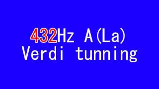 [オルガンライフ]432Hz Sound of A(La) Verdi pitch Video tuning fork ビデオ音叉