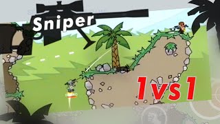 Sniper 1v1 Gameplay [mini militia classic]