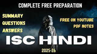 ISC hindi 2025 complete Hindi Preparation | ISC hindi 2026 hindi | isc 2026 syllabus | isc hindi