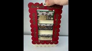 Christmas Themed Sliding Frame Card