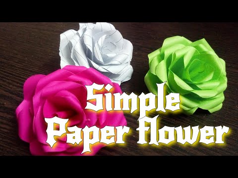 Easy paper flowers | How to make simple paper flowers | crafts