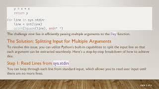 Mastering sys.stdin: How to Handle Multiple Arguments in Python Functions