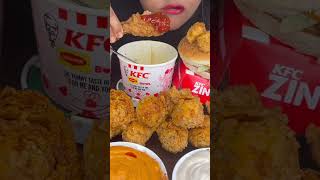 KFC MAGGI BOWL,FRIED CHICKEN LEG PIECE,ZINGER BURGER,KFC CHALLENGE #asmreating #asmrmukbang