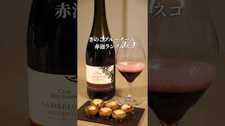 カルディの安うまワインと爆速おつまみ！1,200円の激うまスパークリング赤ワイン「カーサ・ベッラルベロ　ランブルスコ・ロッソ」 #ワイン #shorts #簡単レシピ #簡単おつまみ #ソムリエ