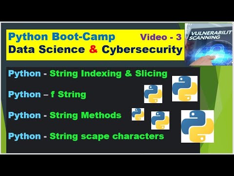 Python Boot-Camp for Cybersecurity and Data Science  Day 3    #python #dataanalysis #datascience