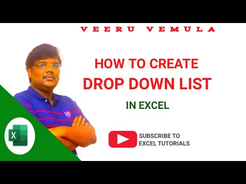 EN | HOW TO CREATE DROP DOWN LIST | EXCEL TUTORIAL | #msexcel #exceltips #excel