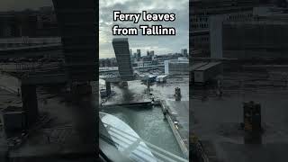 When ferry leaves from Tallinn #ferrytrip #baltictrip #tallink