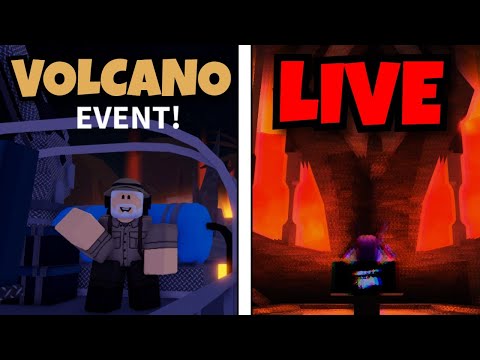 Volcano LIVE EVENT in ROBLOX FISCH... | HUGE UPDATE HYPE🎉