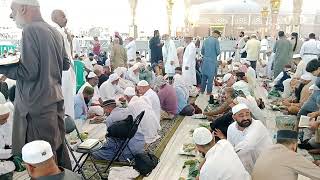 Alhamdulilah Beautiful Blessed moments in Masjid Al Nabawi Madinah Iftar time Ramadan 1446 2025