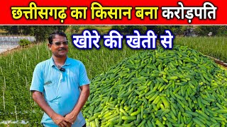 छत्तीसगढ़ का किसान बना‌ करोड़पति 😱 Khira ki kheti Se ✅।Cucumber cultivation।Millionaire farmer of CG