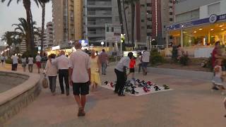 Calpe Calp Walk along the beach