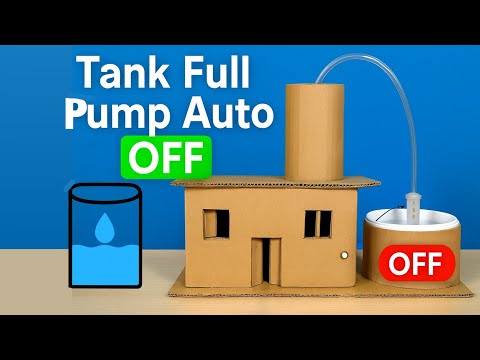 Tank full pump auto off project. পানির ট্যাঙ্ক ভর্তি হলে পানির পাম্প অটোমেটিক বন্ধ হয়ে যাবে।