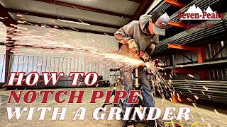 How To Saddle Pipe or Tubing Using A GRINDER!
