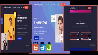 🔥😍Make Professional Portfolio Full Website portfolio website html css js | portfolio website