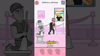 Caught Pretending to Be a Statue! 🗿😂 #HappyEnding #Shorts #FunnyGame #MuseumFail