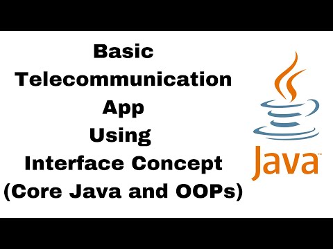 Java Interface(OOP) Project | Telecommunication App | Java OOPs Project