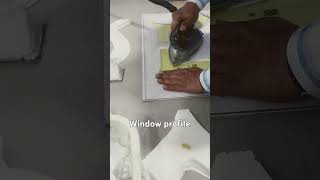 Pressing window profile #machine #embroidery #factory #sewing