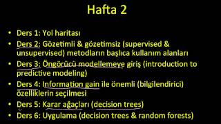 Is dunyasi icin veri bilimi - Hafta 2, ders 1