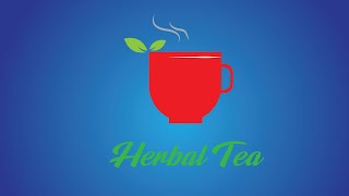 Herbal tea logo design in adobe illustration
