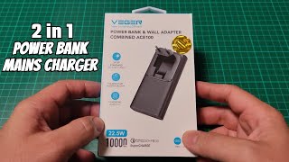 Veger ACE100 Review – 2-in-1 Power Bank & Wall Charger with PD & QC