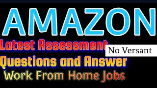 Associate Retail Process Amazon Latest online Questions and Answer Amazon workfromhome2023|| 12th