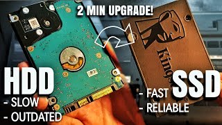 How to Upgrade your Laptop HDD to an SSD! - Hard Disk to SSD Upgrade Guide