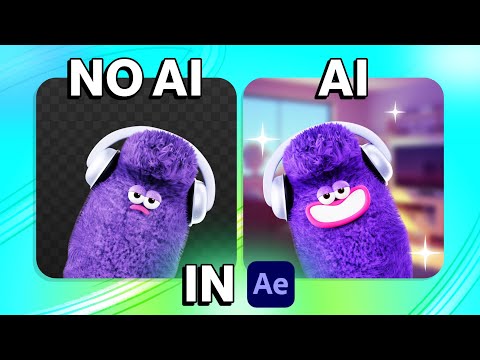 Use AI Backgrounds in After Effects | No Plugins | Easy and Short