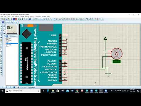 6. Servo Motor Configuration Using Arduino and Proteus