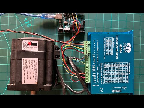 Closed loop hybrid stepper motor control using Arduino