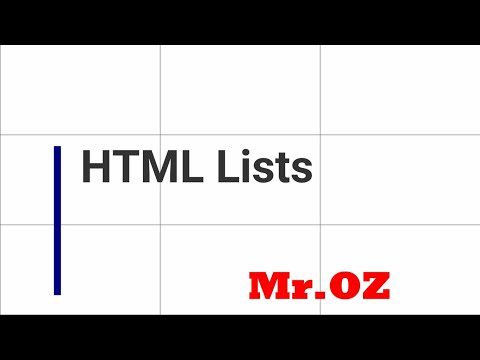 HTML Lists