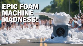 Dr. Party Foam Generator for Festivals Turns Road to Foam
