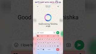 chat with AI🤖👾🩶#metaai #subscribe #newshortfeed
