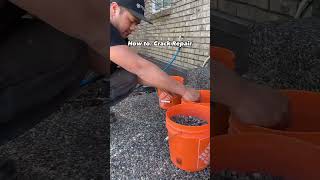 How to: Concrete Crack Repair on Aggregate 🪨 #howto  #crackrepair