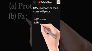 MCQ for Class10 Science Chapter 6 Life Processes(Q.22)#shorts