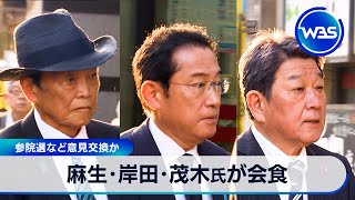 麻生･岸田･茂木氏が会食　参院選など意見交換か【WBS】